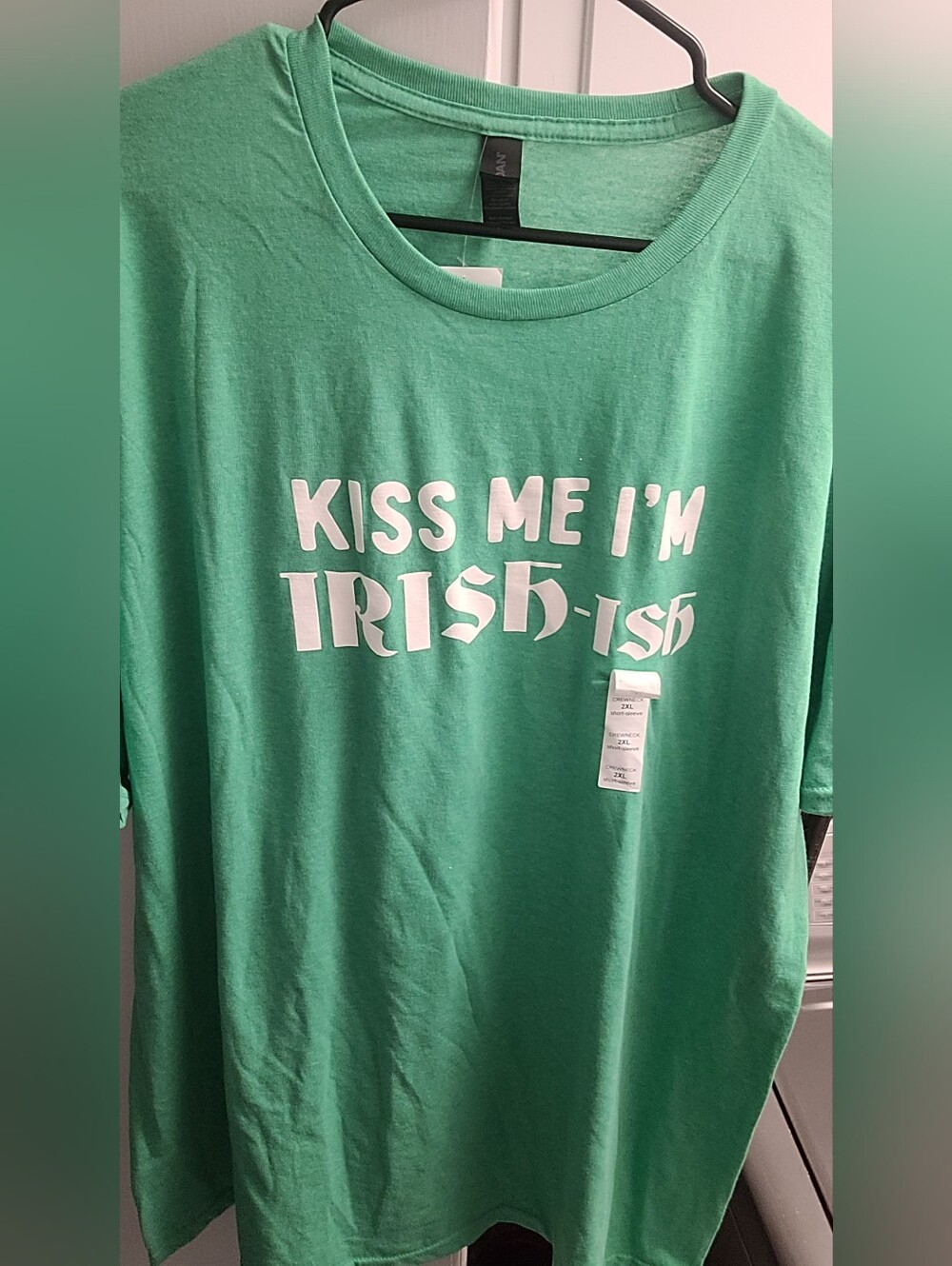 Kelly Green "Kiss Me I'm Irish-ish" Graphic Tee